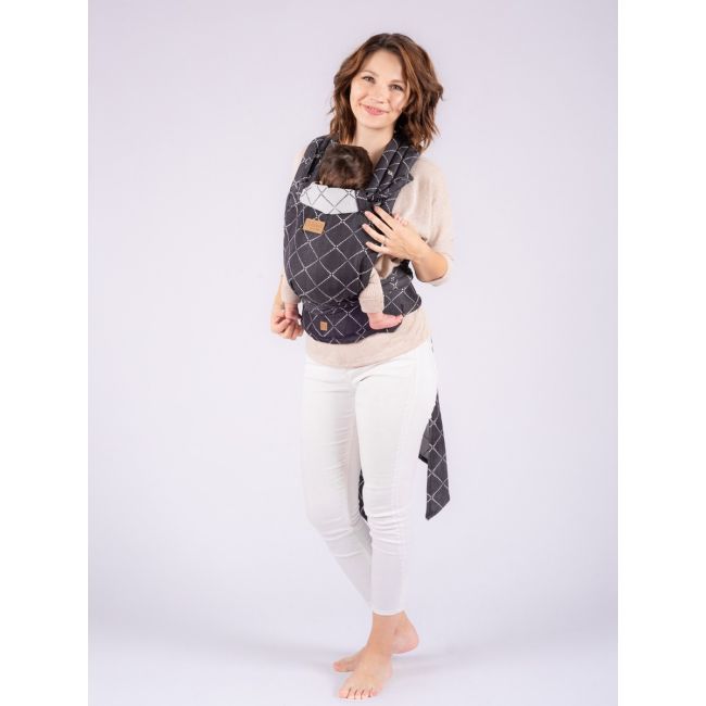 Marsupiu isara quick half buckle diamonda black