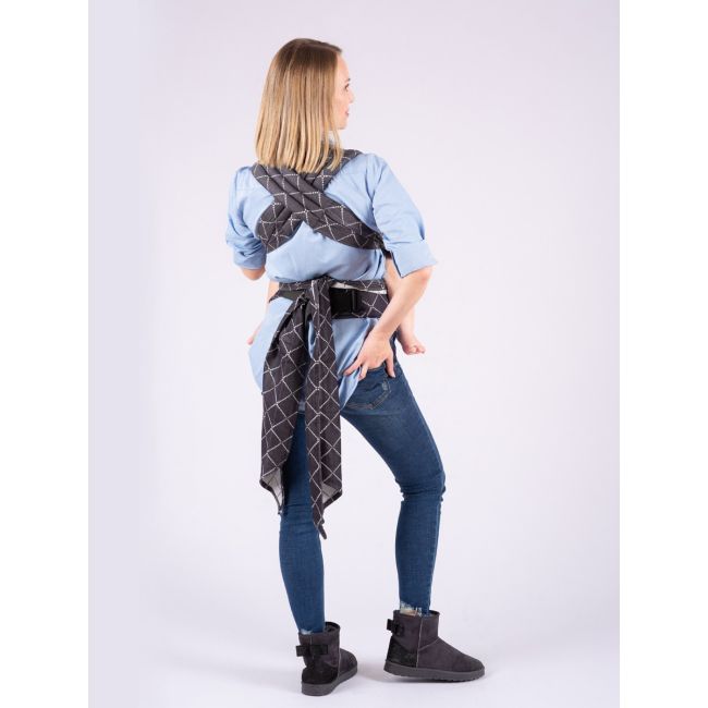 Marsupiu isara quick half buckle diamonda black