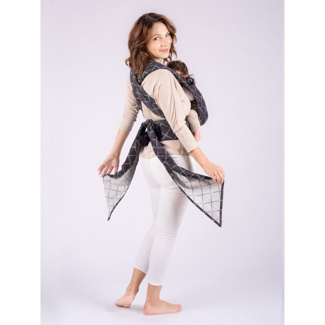 Marsupiu isara quick half buckle diamonda black