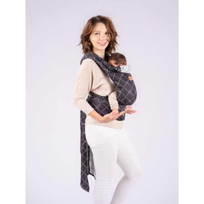 Marsupiu isara quick half buckle diamonda black