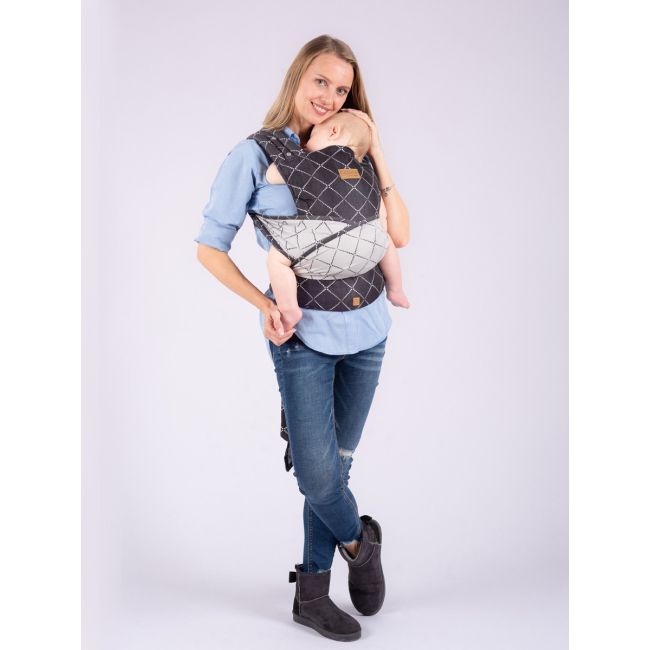 Marsupiu isara quick half buckle diamonda black