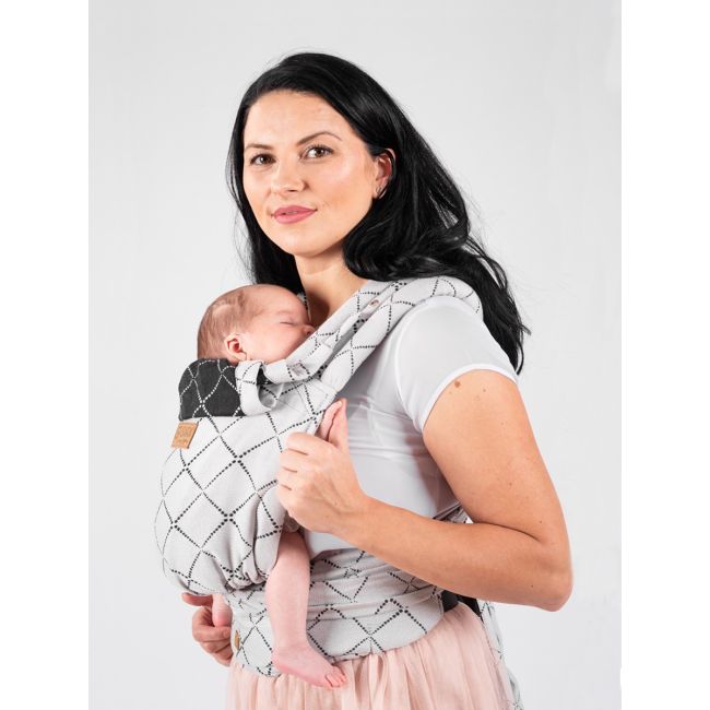 Marsupiu isara quick half buckle diamonda gray