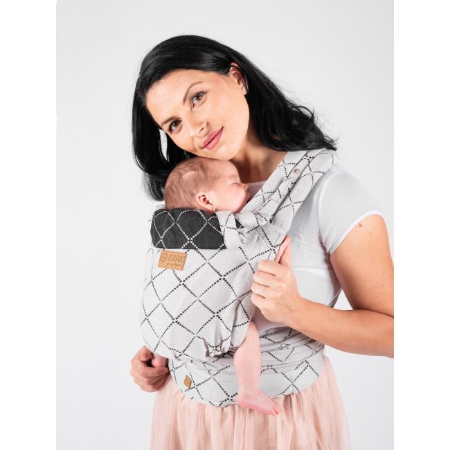 Marsupiu isara quick half buckle diamonda gray