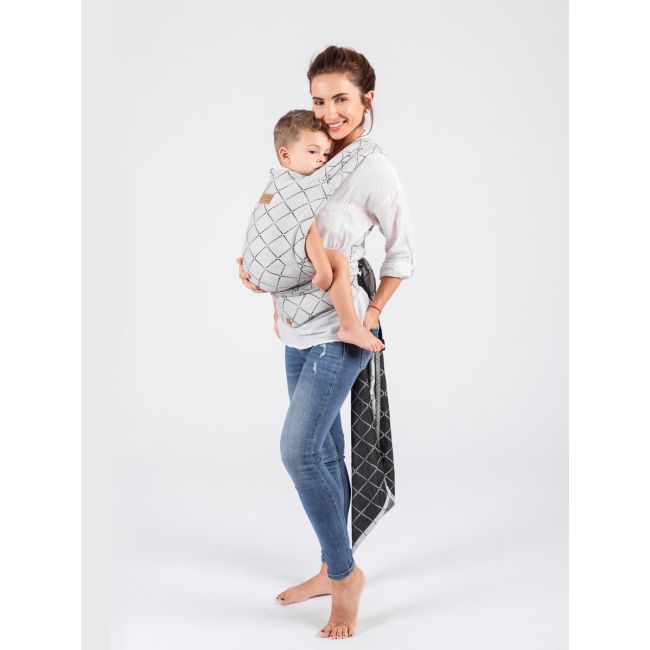 Marsupiu isara quick half buckle diamonda gray