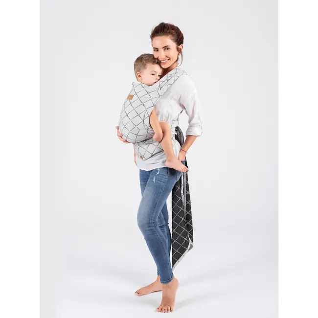 Marsupiu isara quick half buckle diamonda gray