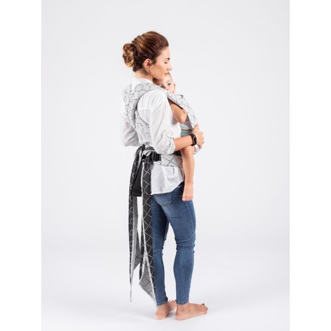 Marsupiu isara quick half buckle diamonda gray