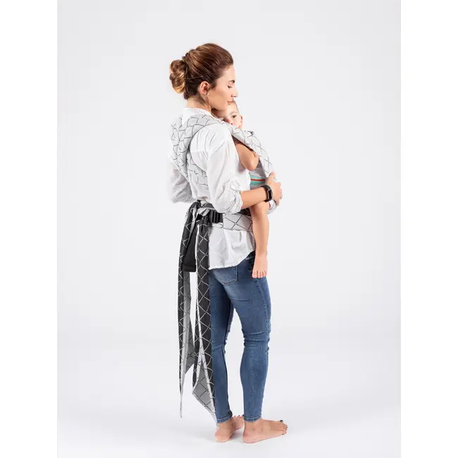 Marsupiu isara quick half buckle diamonda gray