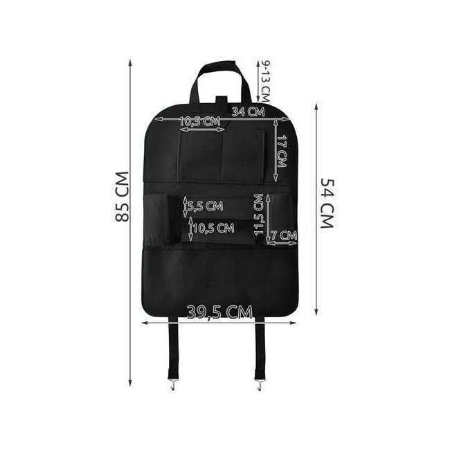 Organizator pentru scaun auto din fetru Iso Trade MY3431 BBJMY3431_Negru