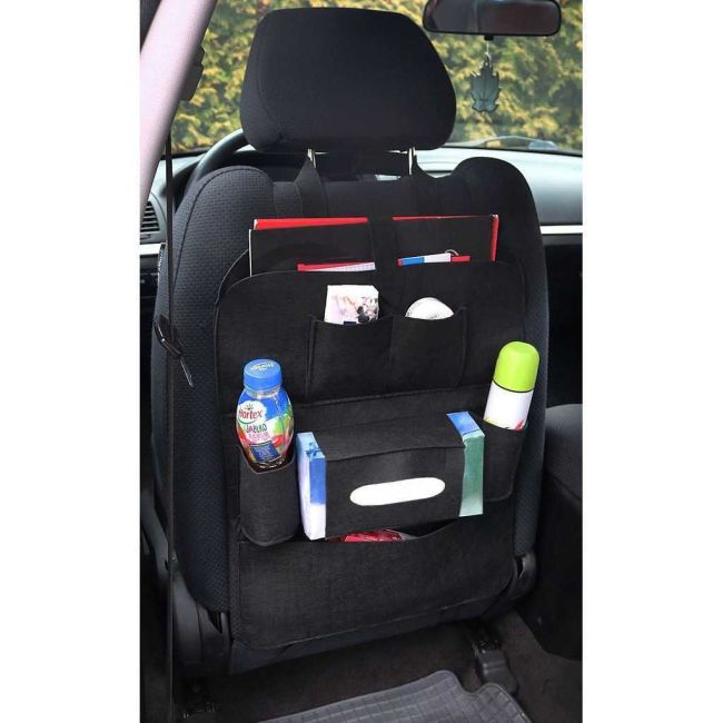 Organizator pentru scaun auto din fetru Iso Trade MY3431 BBJMY3431_Negru