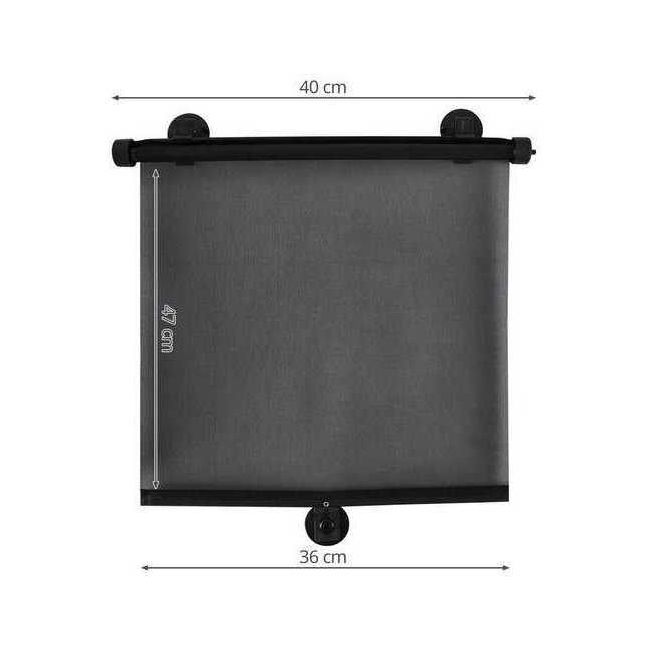 Set 2 parasolare auto retractabile 40x50 cm Iso Trade MY3430 BBJMY3430_Negru