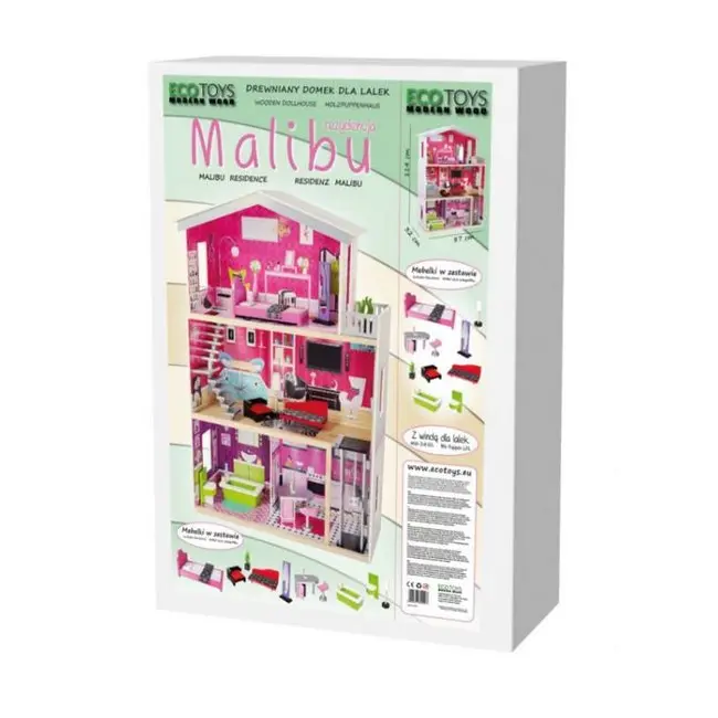 Casuta de basm malibu ecotoys 4118 ede4118