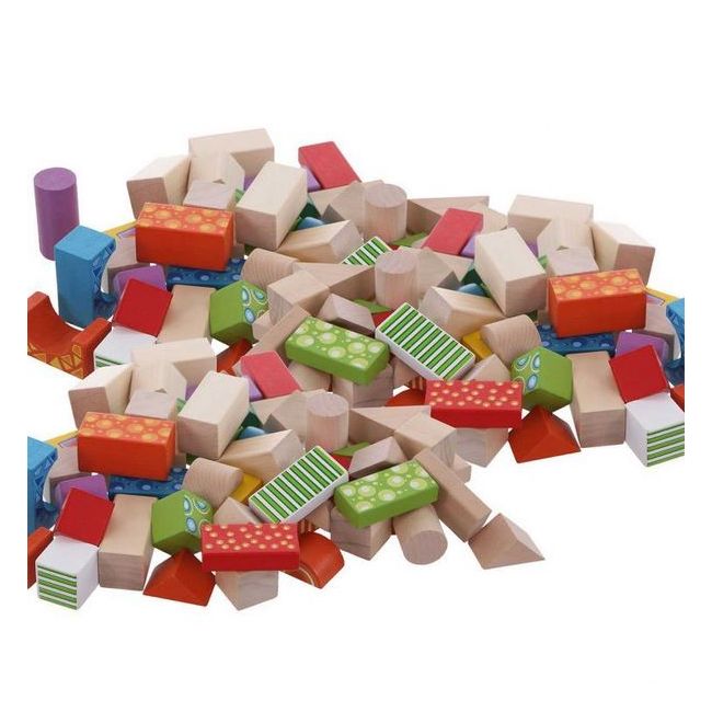 Cuburi din lemn ecotoys (100 bucati) ede2007