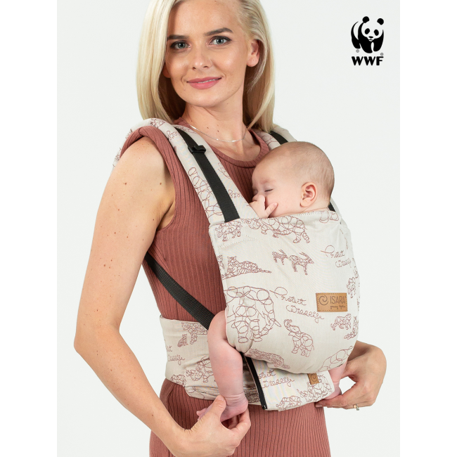 Marsupiu isara quick full buckle v2 wildlife sandy