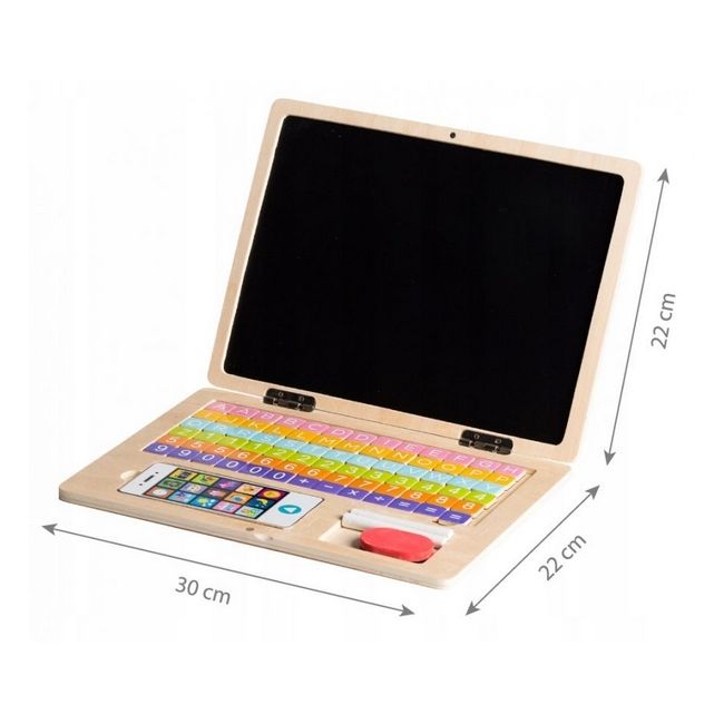 Laptop educational din lemn g068 ecotoys edeg068