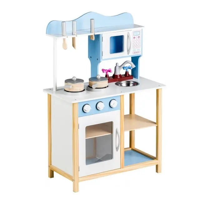 Bucatarie copii ecotoys tk040 - albastra edeeditk040blue