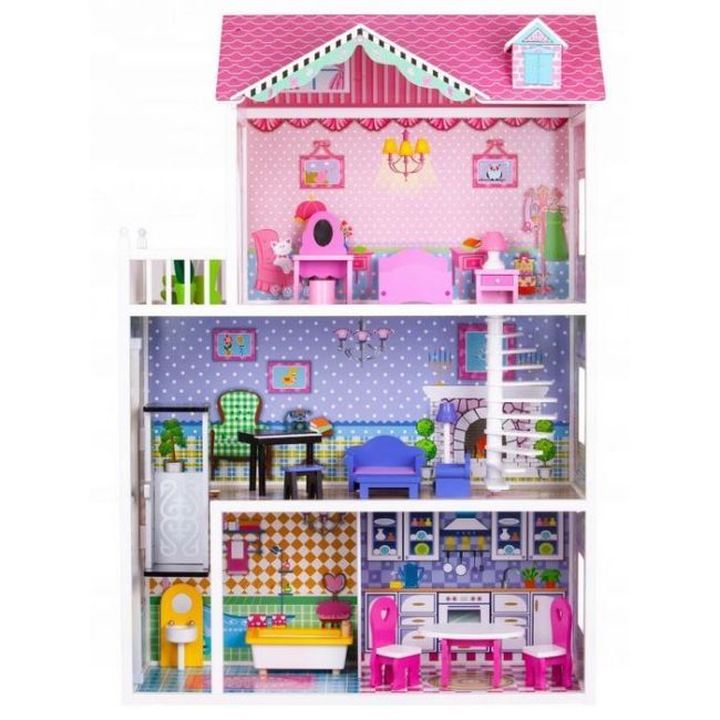 Casuta de basm capsunica ecotoys cu lift tl43004c  edeeditl43004c
