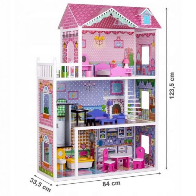 Casuta de basm capsunica ecotoys cu lift tl43004c  edeeditl43004c