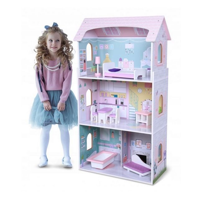 Casuta de basm din lemn ecotoys 4121 edeedi4121