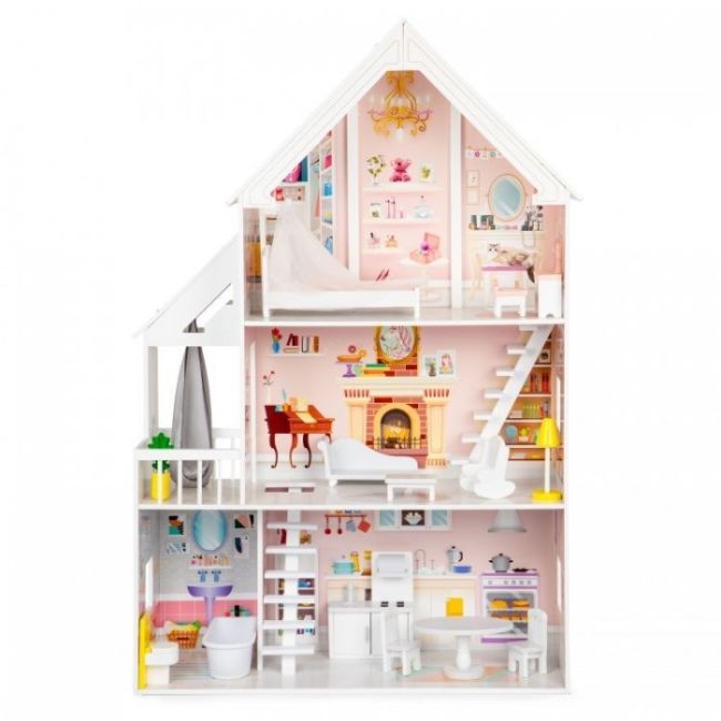 Casuta de papusi din lemn xxl ecotoys 4127 edeedi4127