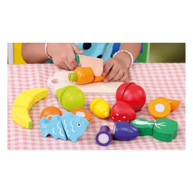 Fructe si legume din lemn ecotoys hm015202 edeedihm015202
