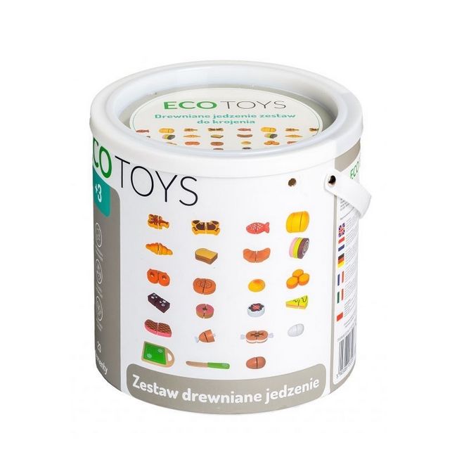 Set alimente din lemn ecotoys 23 buc edeeditl87115