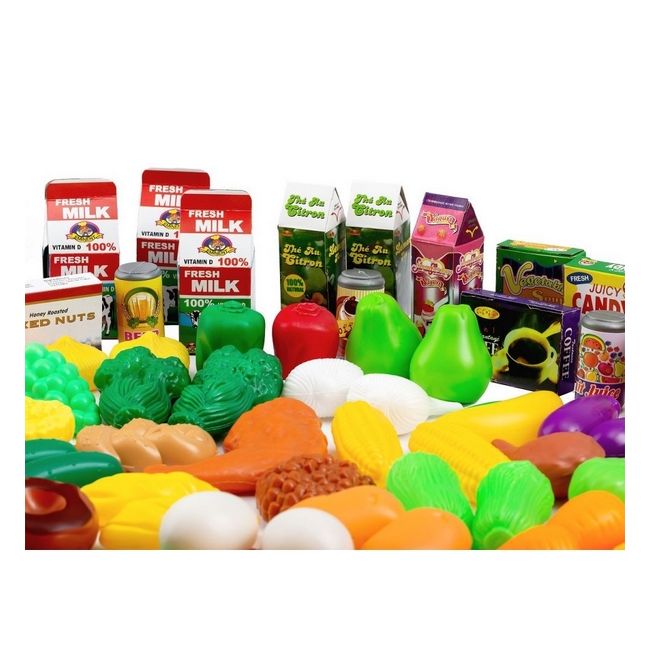 Set alimente fructe si legume ecotoys 120 buc edeedihc356108