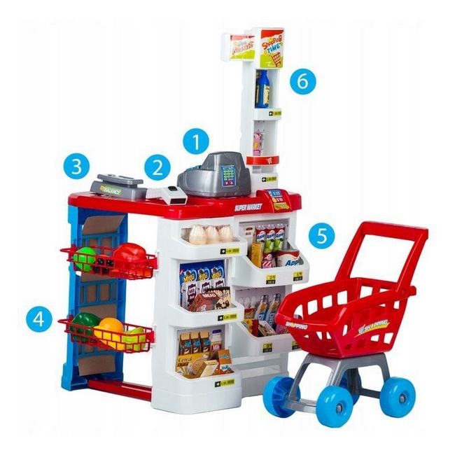 Set de joaca stand supermarket ecotoys hc206441  edeedihc206441