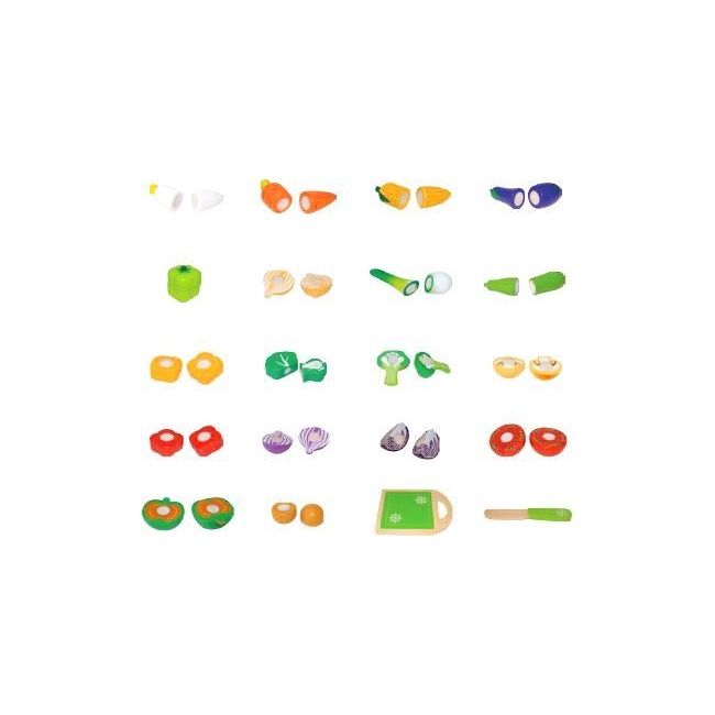 Set legume din lemn ecotoys 20 buc edeeditl87113