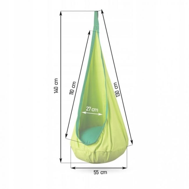 Leagan suspendat kokon neo-sport - verde edeedi110002