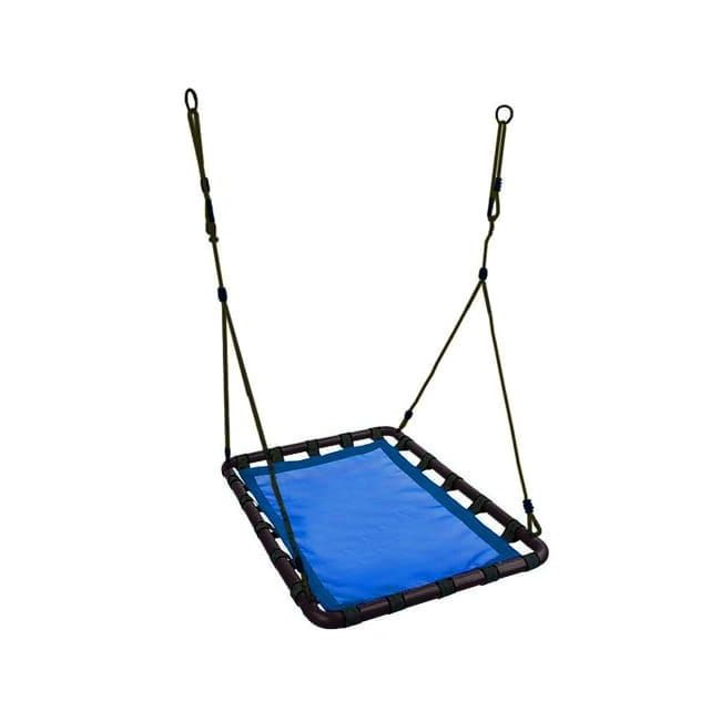 Leagan suspendat tip cuib, dreptunghiular mare, 105 x 75 cm ecotoys mis1005 - albastru edeedimis1005blue