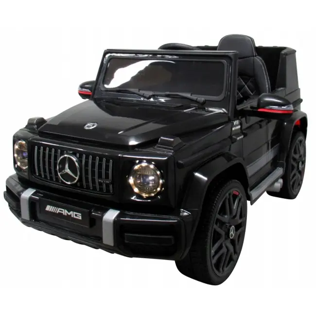 Masinuta electrica cu telecomanda, roti eva, scaun piele mercedes g63 - negru edeedibbh-0002negru
