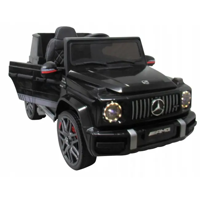 Masinuta electrica cu telecomanda, roti eva, scaun piele mercedes g63 - negru edeedibbh-0002negru