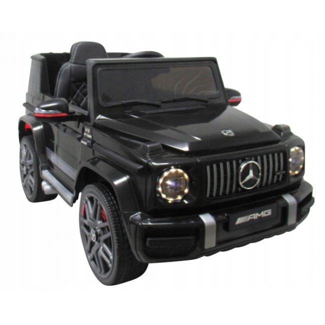 Masinuta electrica cu telecomanda, roti eva, scaun piele mercedes g63 - negru edeedibbh-0002negru