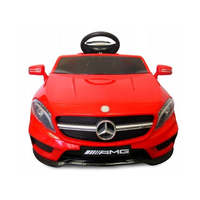 Masinuta electrica cu telecomanda, roti eva, scaun piele mercedes gla45 - rosu edeediamggla45elrosu