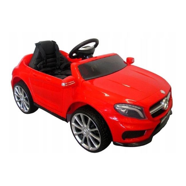 Masinuta electrica cu telecomanda, roti eva, scaun piele mercedes gla45 - rosu edeediamggla45elrosu