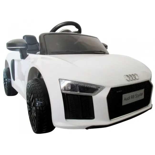 Masinuta electrica cu telecomanda audi r8 r-sport - alb edeedir8alb