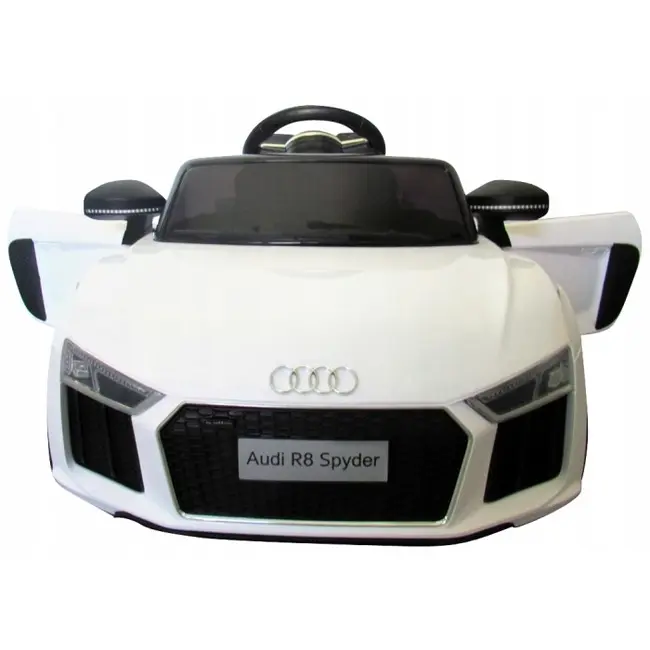 Masinuta electrica cu telecomanda audi r8 r-sport - alb edeedir8alb