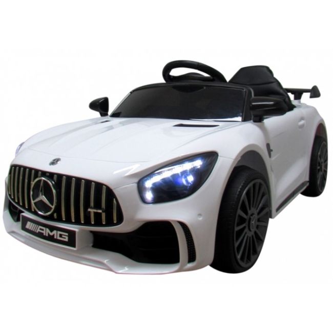 Masinuta electrica cu telecomanda mercedes amg gtr-s r-sport - alb edeediamggtralb