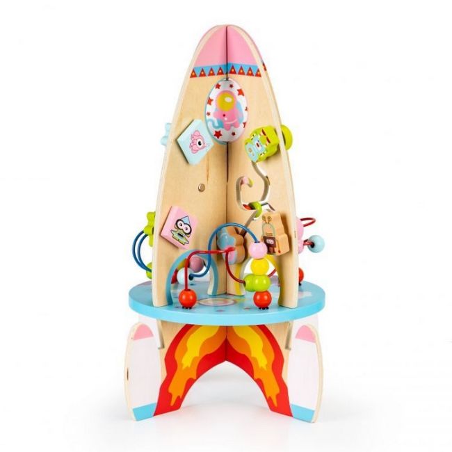 Racheta educationala din lemn 8 in 1 ecotoys tl88037 edeeditl88037