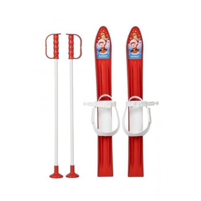 Schiuri copii marmat 60 cm - rosu edeedi6098red