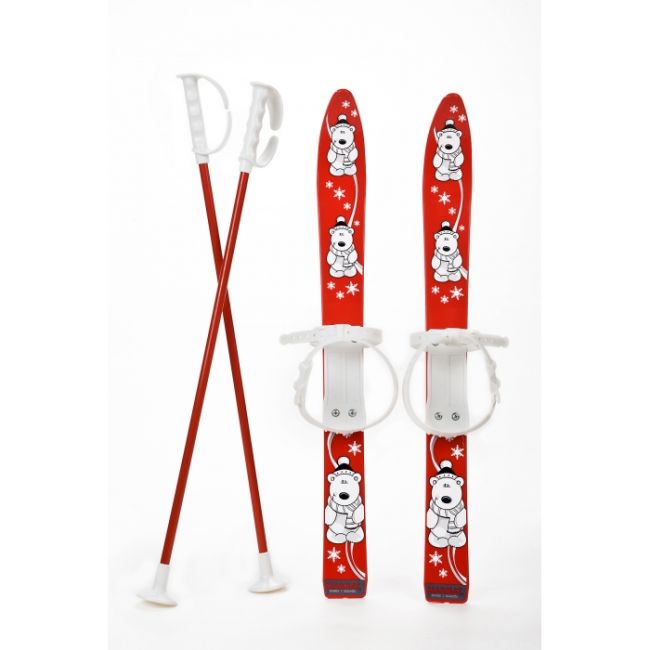 Schiuri copii marmat 70 cm - rosu edeedi6081red