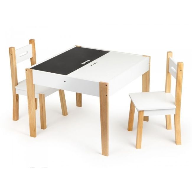 Set de masa cu doua scaune pentru copii ecotoys oti43 edeedioti43