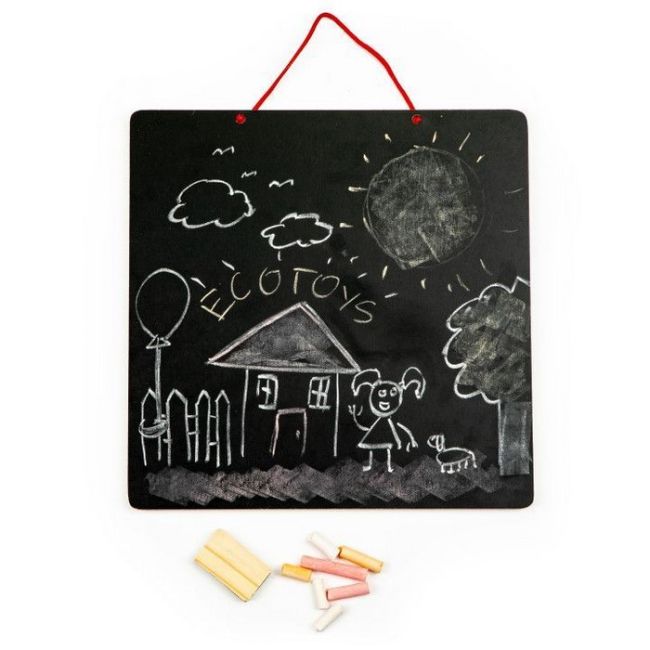 Tabla educationala 3 in 1 cu litere magnetice ecotoys esc-w-018a edeediesc-w-018a