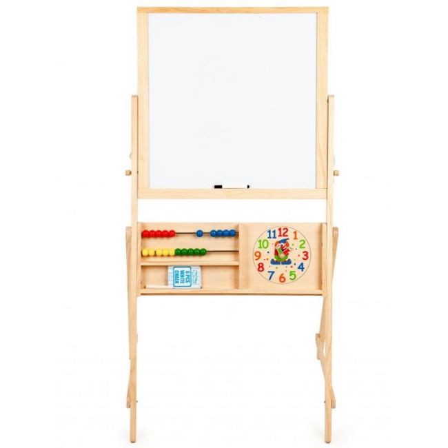 Tabla educationala din lemn cu doua fete ecotoys 1751 edeedi1751