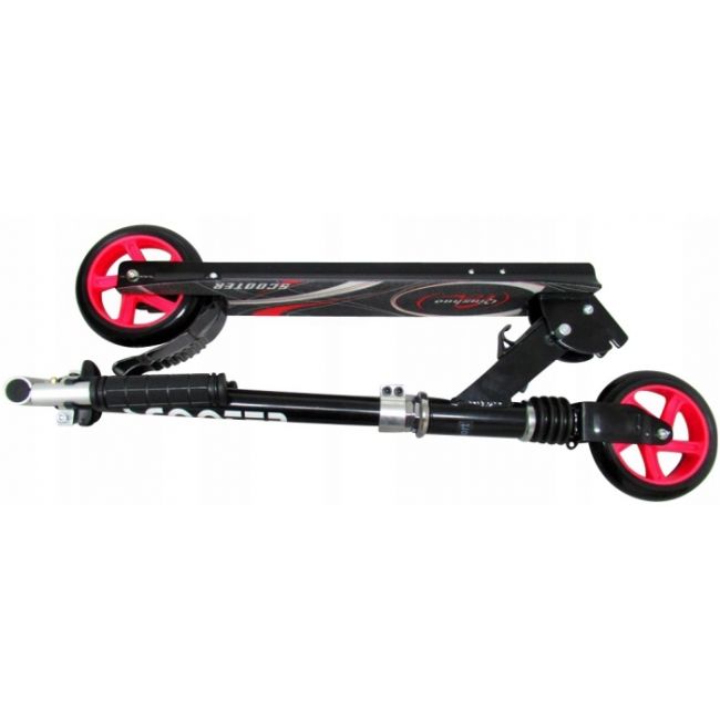 Trotineta pliabila cu roti de 145 mm r-sport h7 - negru - rosu edeedih7rosu