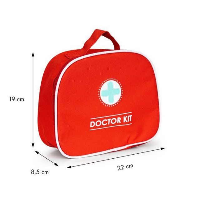 Trusa medicala cu 9 elemente din lemn ecotoys 4501 edeedi4501