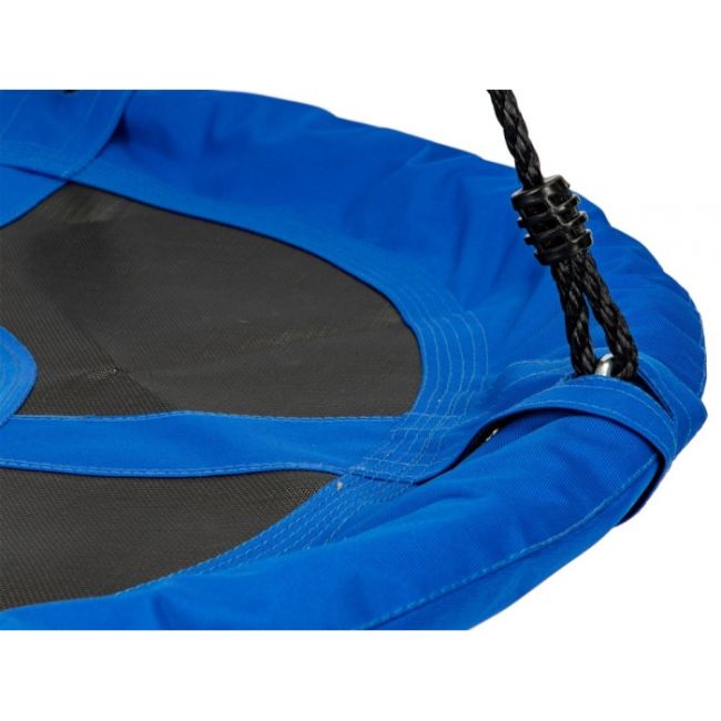 Leagan pentru copii rotund, tip cuib de barza, suspendat, 100 cm, ecotoys mir6001 - albastru edeedimir6001blue