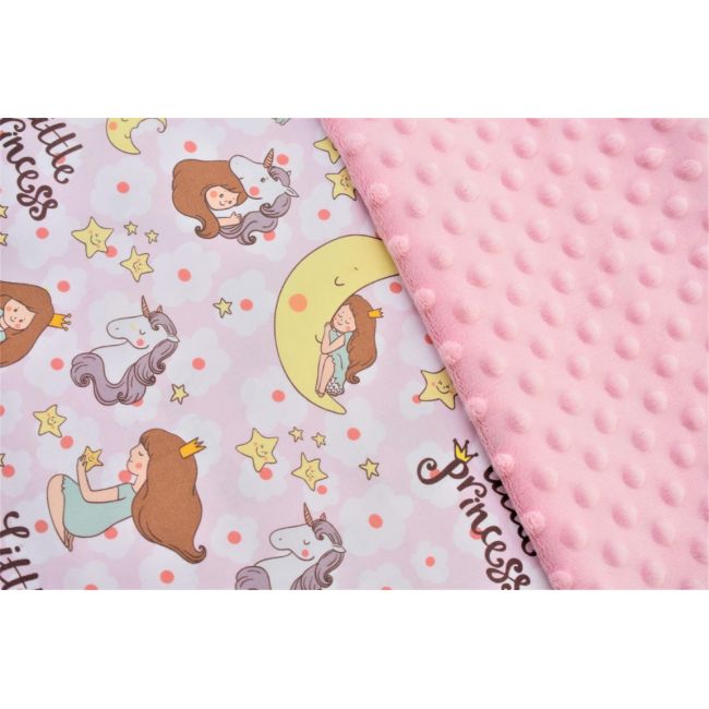 Lenjerie 3 piese model printese si plus minky roz PFC11110000453196