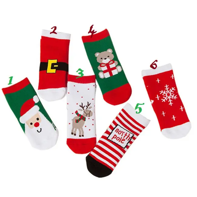 Sosetele flausate pentru bebelusi - Merry Christmas MBSKK148-C21