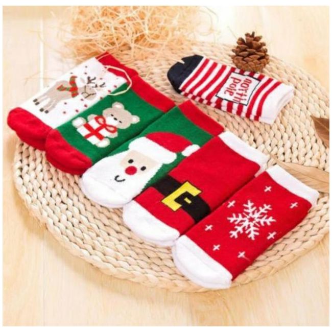 Sosetele flausate pentru bebelusi - Merry Christmas MBSKK148-C21